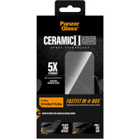 PanzerGlass Ceramic Screen Protector iPhone 18 Pro Max/17 Pro Max | Ultra-Wide Fit w. FASTFIT IN-A-BOX