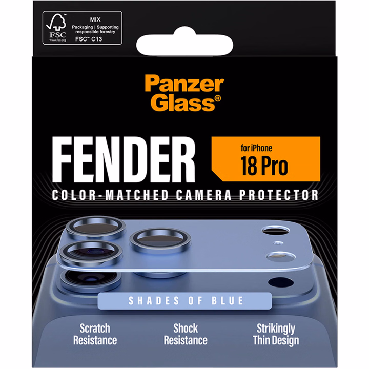 PanzerGlass FENDER cameraprotectie voor iPhone 18 Pro