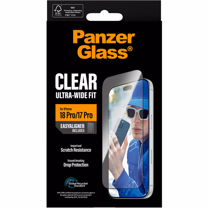 PanzerGlass Ultra-Wide Fit met EasyAligner