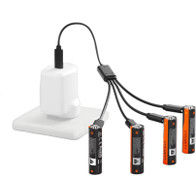 Cygnett AA USB-C Rechargeable Battery - 4 Pack - Black
