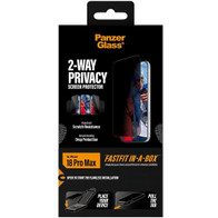 PanzerGlass 2-Way Privacy Screen Protector iPhone 18 Pro Max | Ultra-Wide Fit w. FASTFIT IN-A-BOX