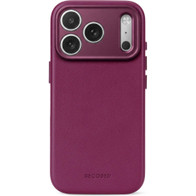 Decoded Leather Backcover for iPhone 18 Pro/17 Pro Aubergine
