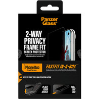 PanzerGlass 2-Way Privacy Front Screen Protector iPhone Duo - FASTFIT IN-A-BOX