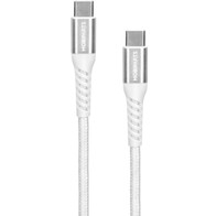 Mobiparts USB-C to USB-C Woven Cable 100w 1,5m White